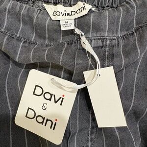 Davi & Dani Charcoal Pinstripe Trousers